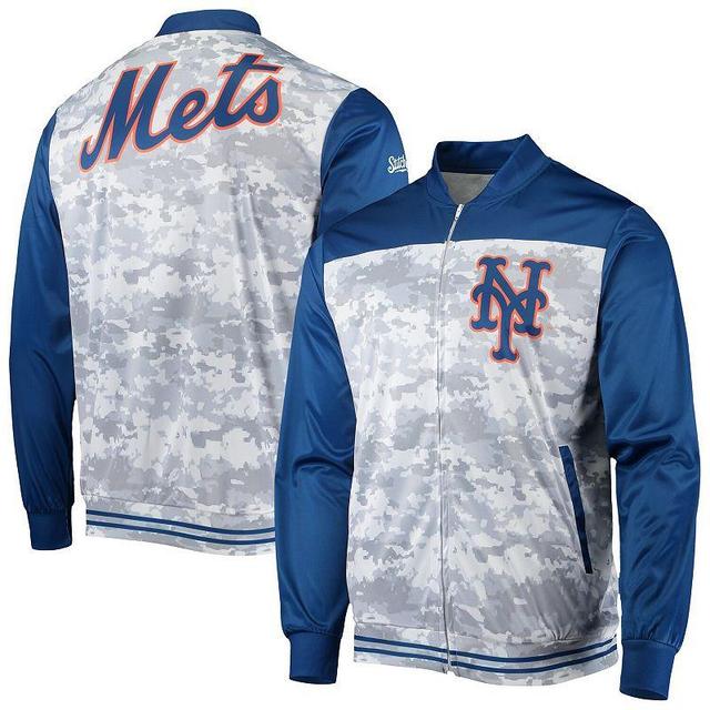 Mens Stitches Royal New York Mets Camo Full-Zip Jacket Product Image