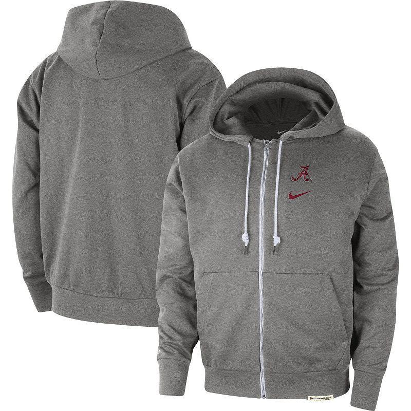 Mens Nike Heather Gray Alabama Crimson Tide Standard Issue Player Performance Full-Zip Hoodie Product Image