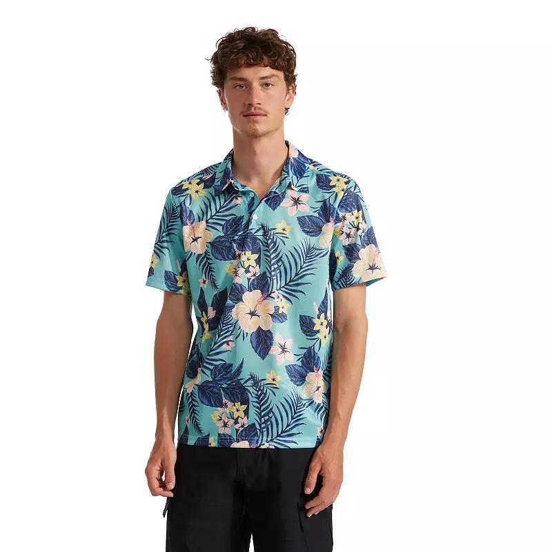 Mens Matix Tropical Print Polo Product Image