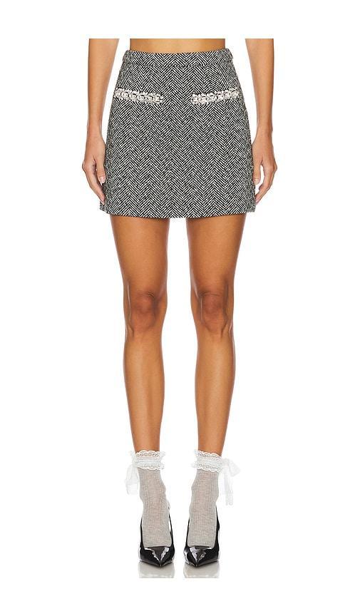 Herringbone Mini Skirt Product Image