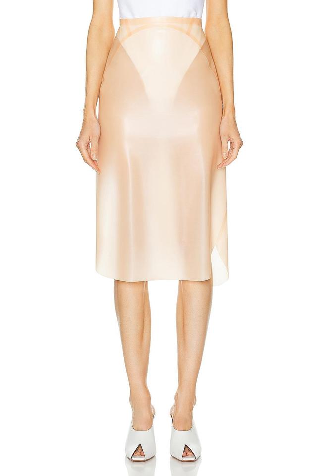 ALAA Pencil Skirt in Beige Product Image