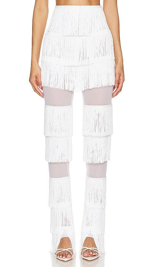 Spliced Boot Pant With Fringe Product Image