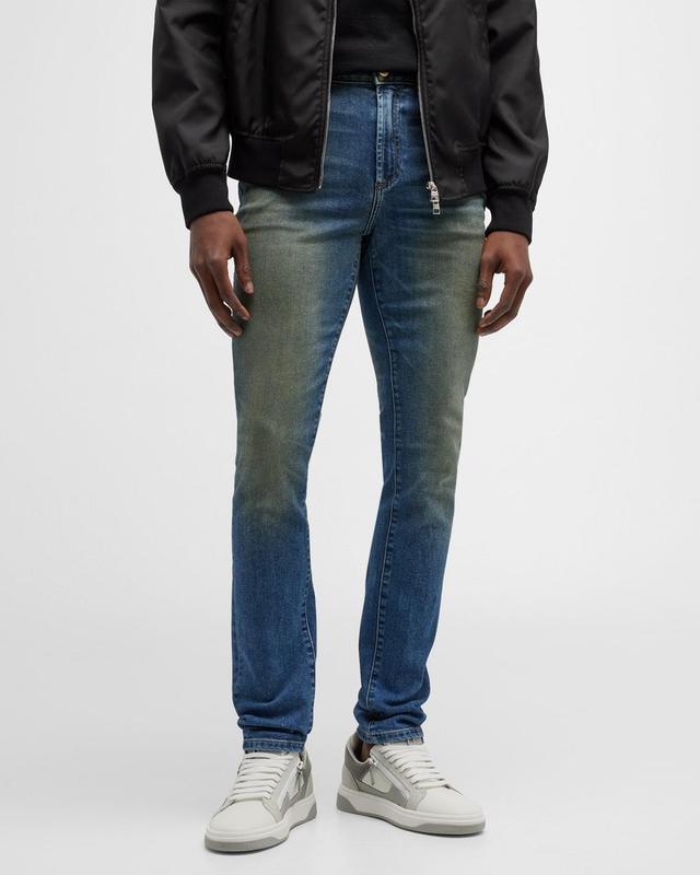monfrere Men's Greyson Skinny Zip-Cuff Jeans - Size: 38 - DARK VINTAGE Product Image