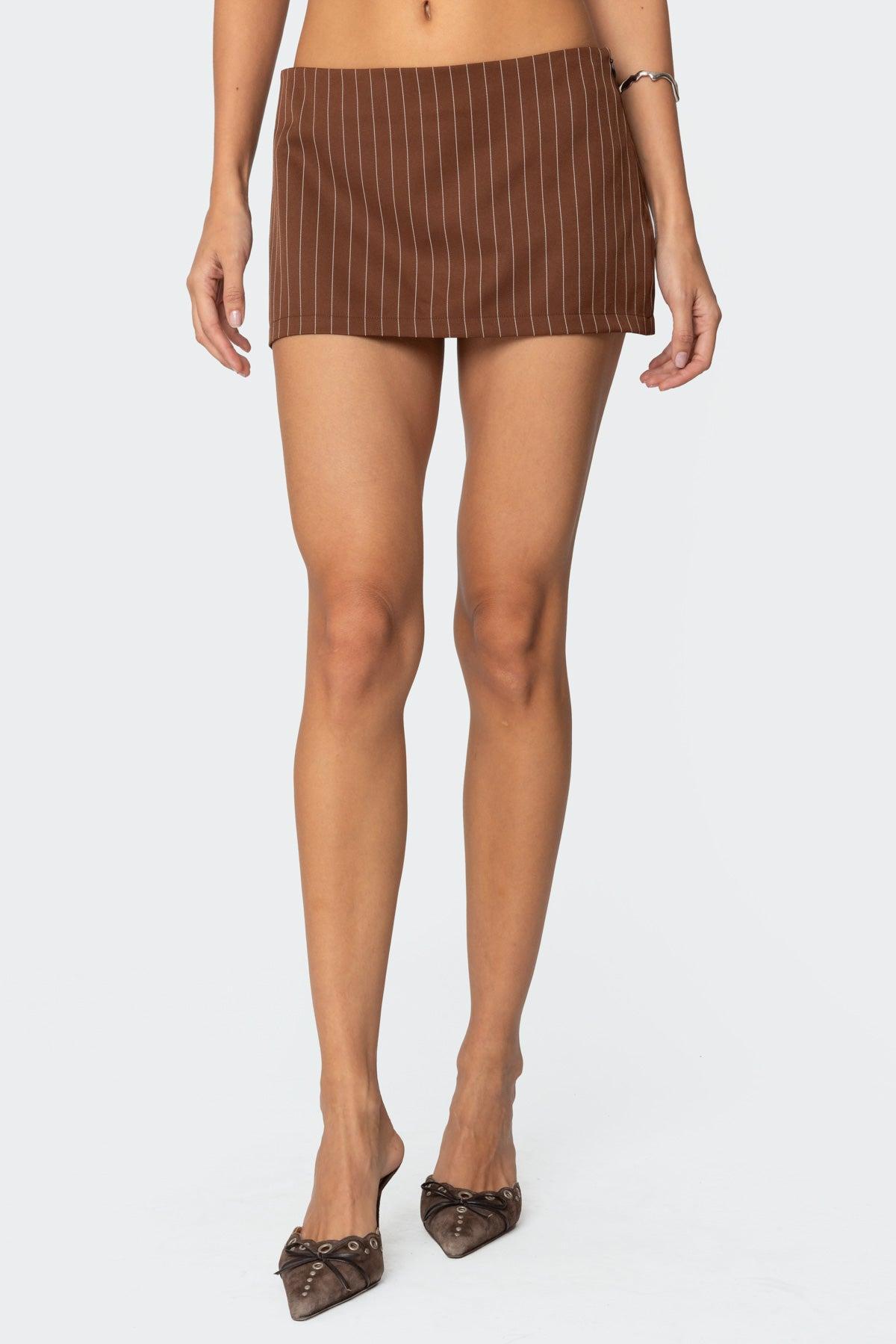 Jennifer Pinstripe Mini Skort Product Image