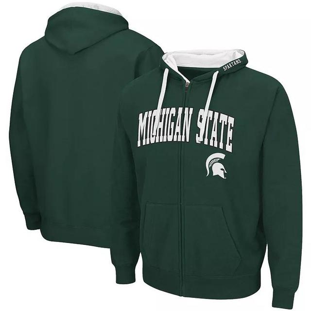 Mens Colosseum Michigan State Spartans Big & Tall Full-Zip Hoodie Product Image