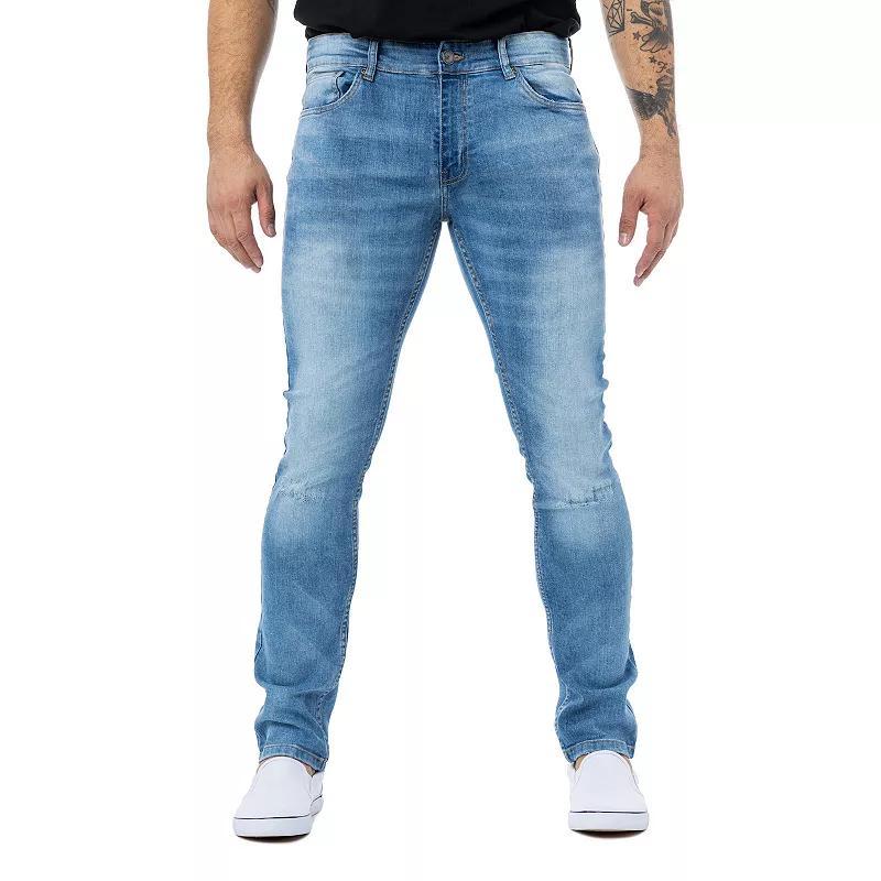 Mens Xray Skinny-Fit Stretch Jeans Light Blue Product Image