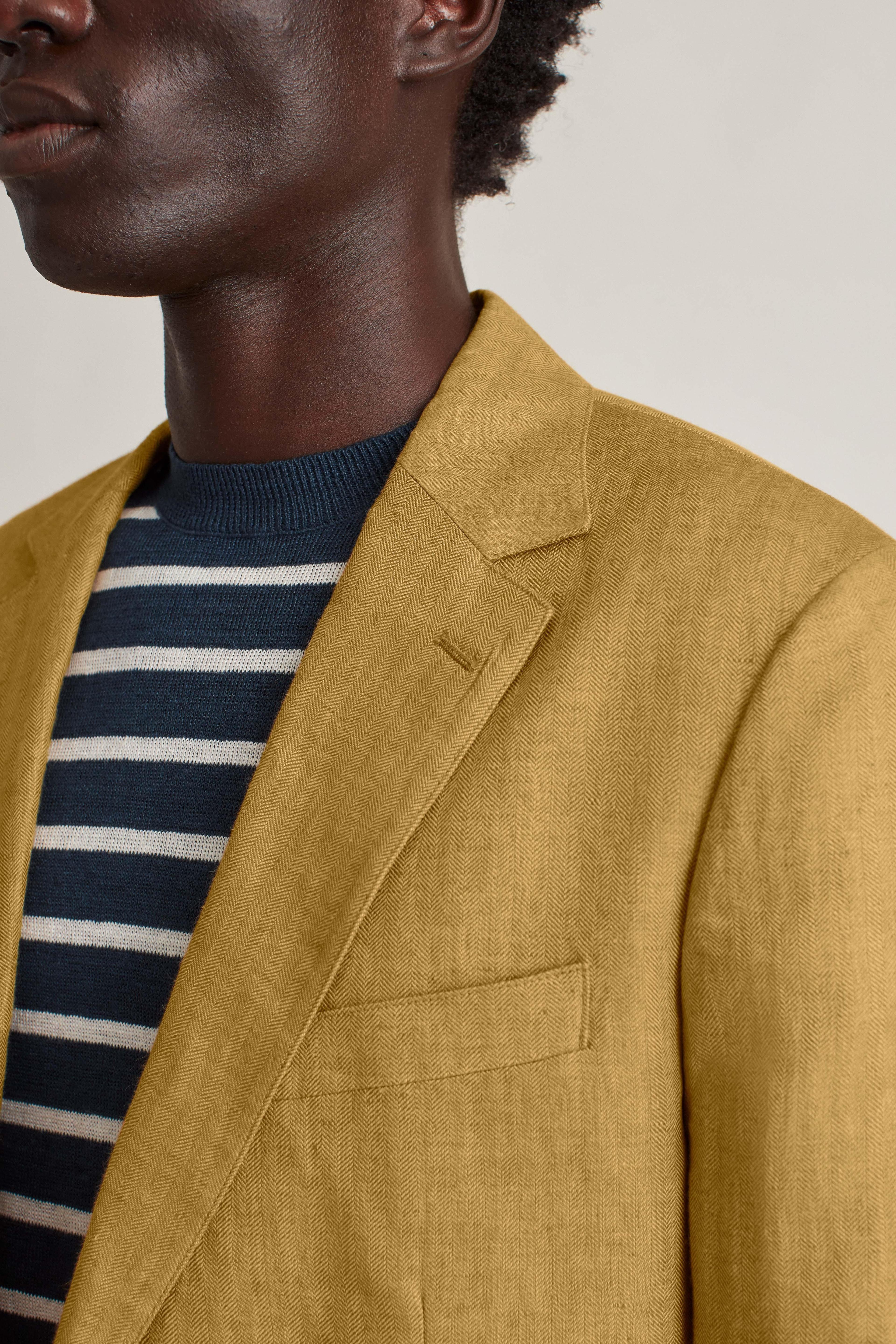 Unconstructed Italian Linen Blazer Product Image