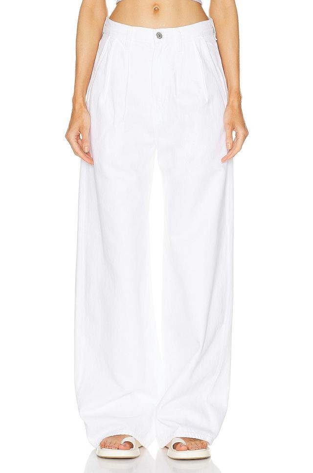 Citizens of Humanity Maritzy Pleated Trouser in Prism - White. Size 29 (also in 32). Product Image