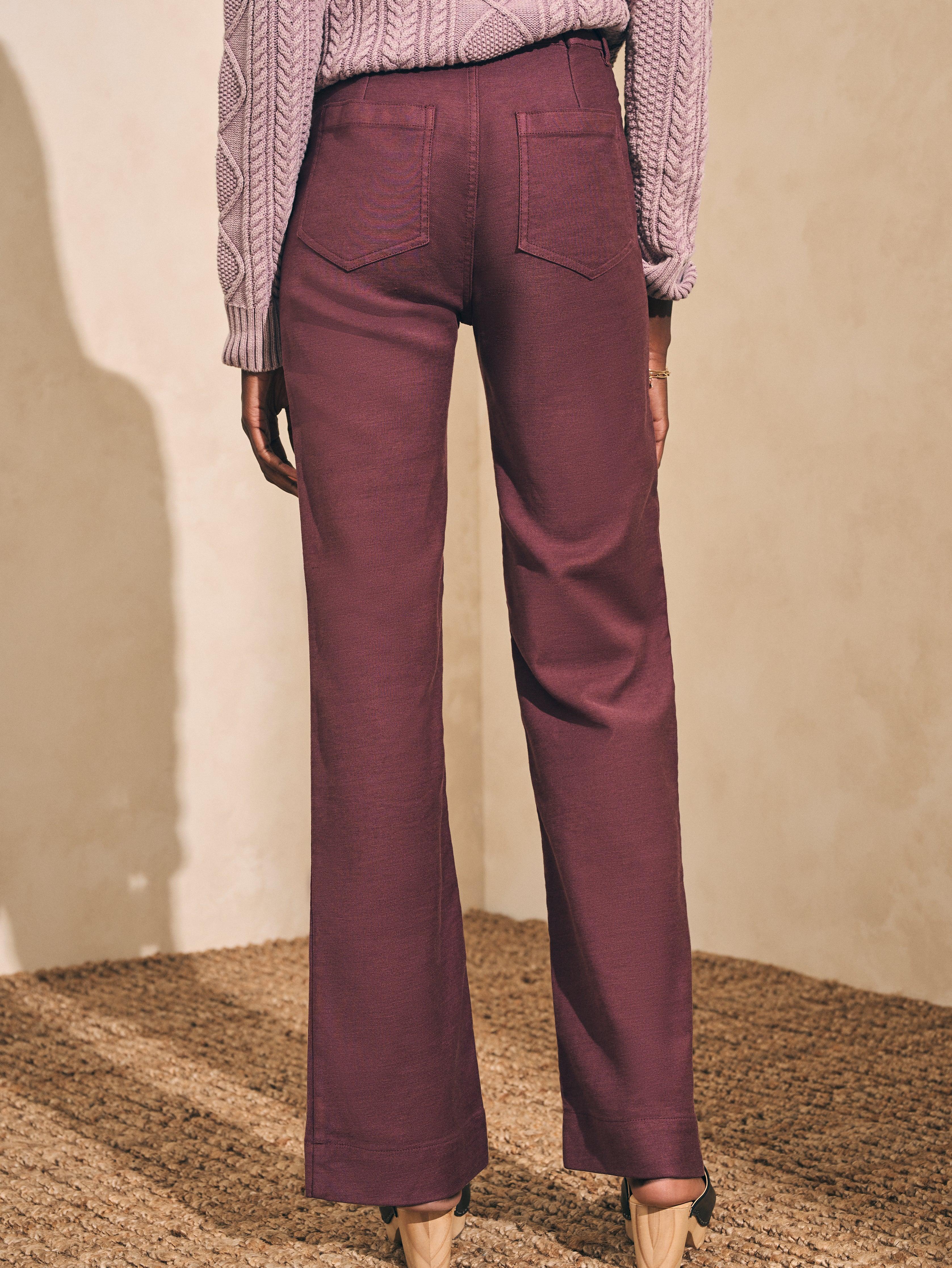 Stretch Terry Patch Pocket Pant - Catawaba Grape Female Product Image