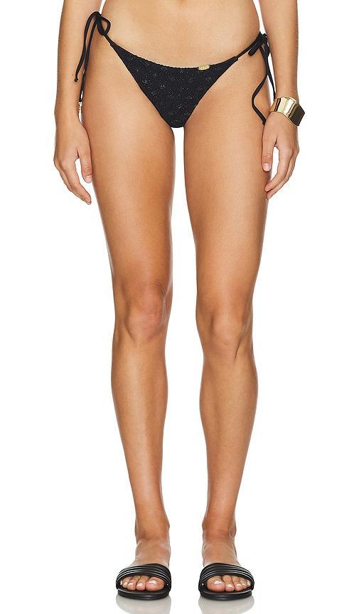 Brilla Seamless Ruched Back Brazilian Tie Side Bottom Product Image