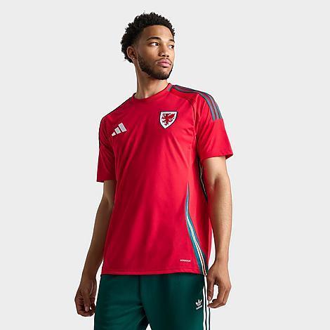 Adidas Mens Scarlet Wales National Team 2024 Home Replica Jersey - Scarlet Product Image