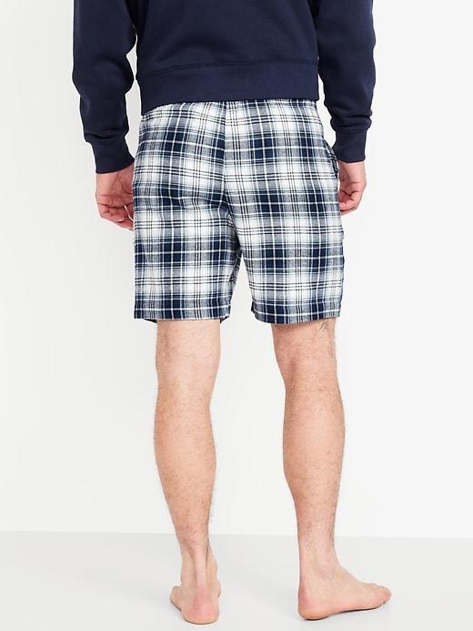 Flannel Pajama Shorts for Men Product Image