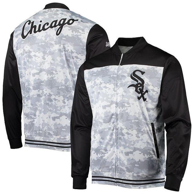 Mens Stitches Chicago White Sox Camo Full-Zip Jacket Product Image