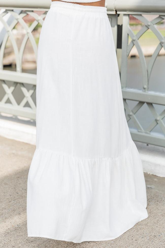 Inner Poise Ivory Maxi Skirt FINAL SALE Product Image