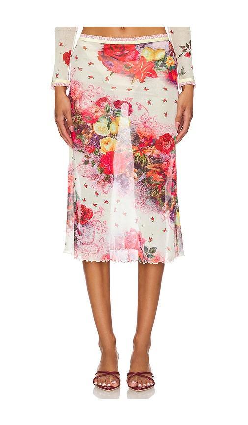 Printed Midi Skirt Product Image