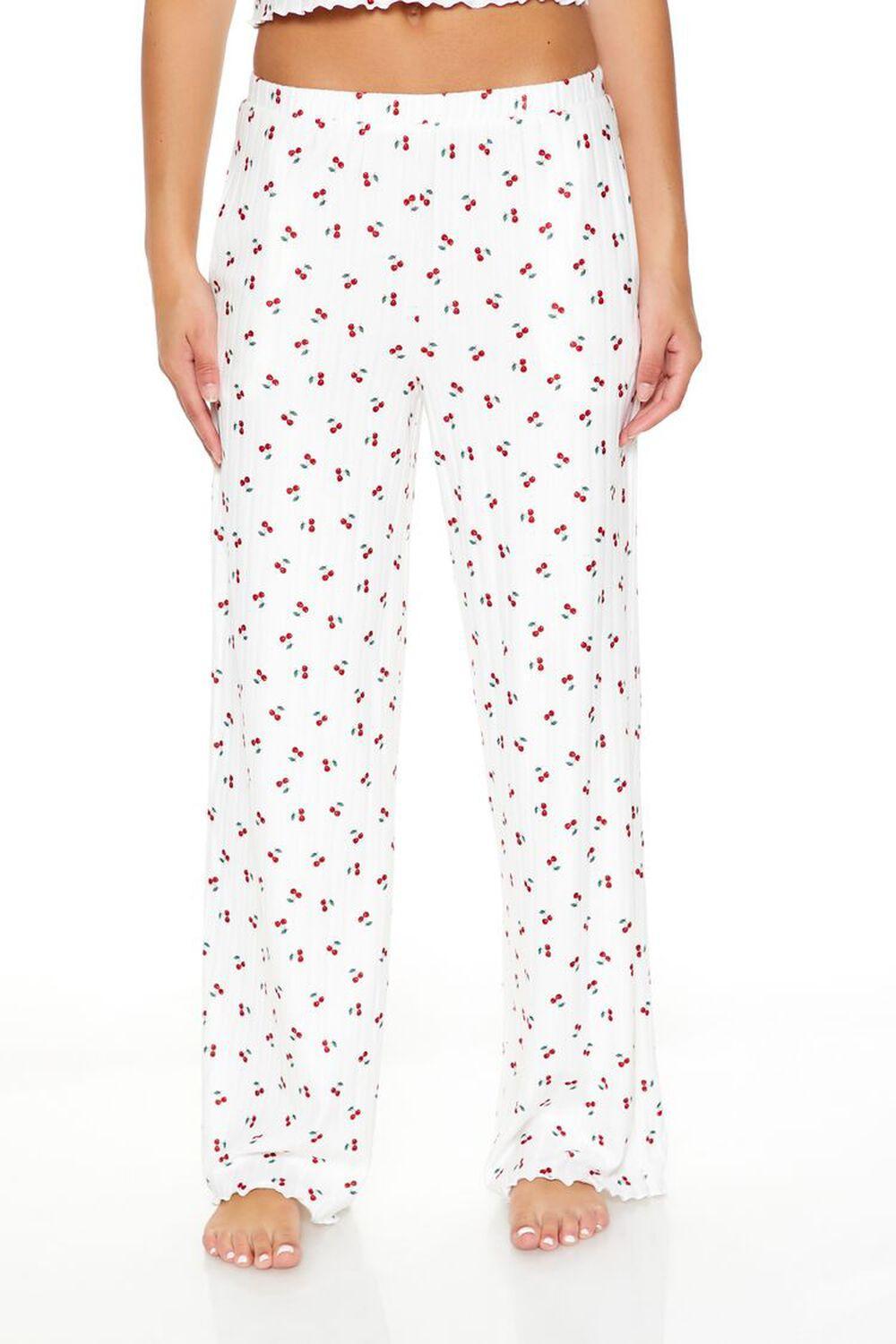 Cherry Print Pajama Pants | Forever 21 Product Image