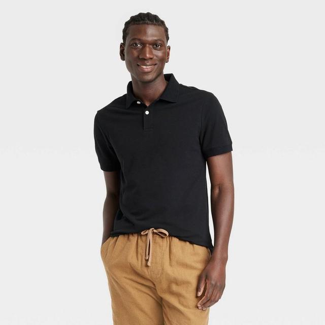 Mens Every Wear Loring Polo Shirt - Goodfellow & Co Black XXL Product Image