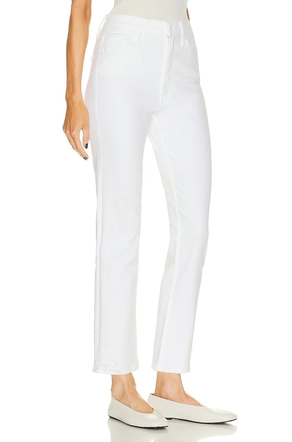 MOTHER High Waisted Rider Ankle in Fairest Of Them All - White. Size 29 (also in 24, 25, 26, 27, 28, 30, 31, 32, 33, 34). Product Image