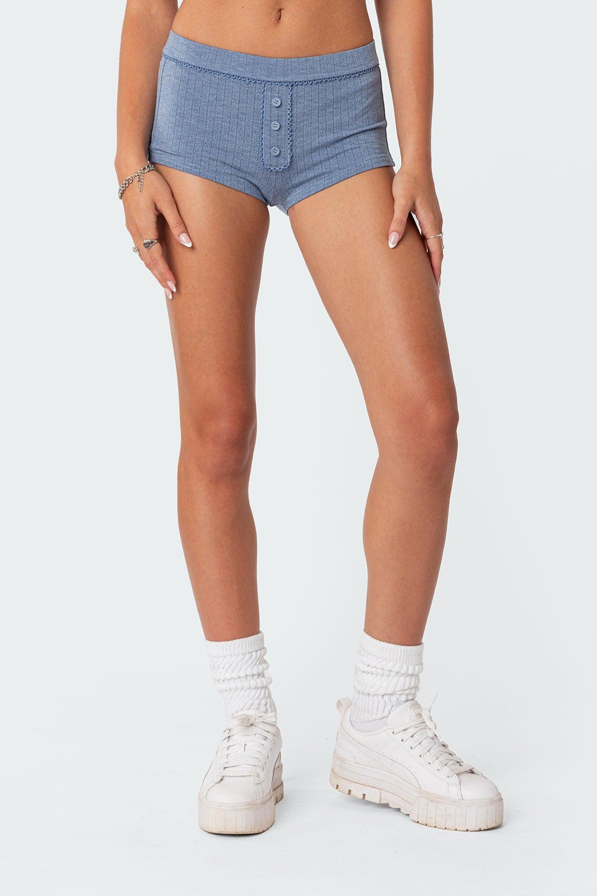 Maelle Pointelle Micro Shorts Product Image