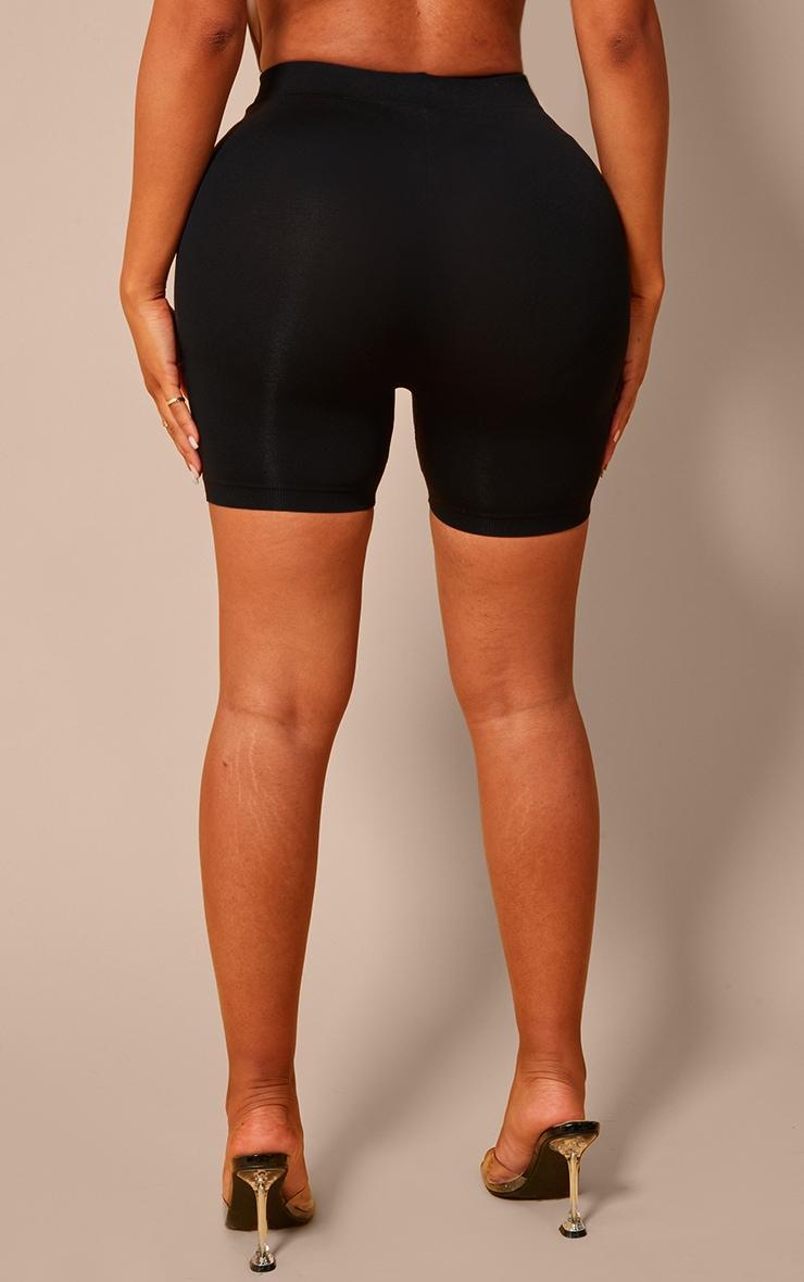 Shape Black Fitted Seamless Shorts Product Image