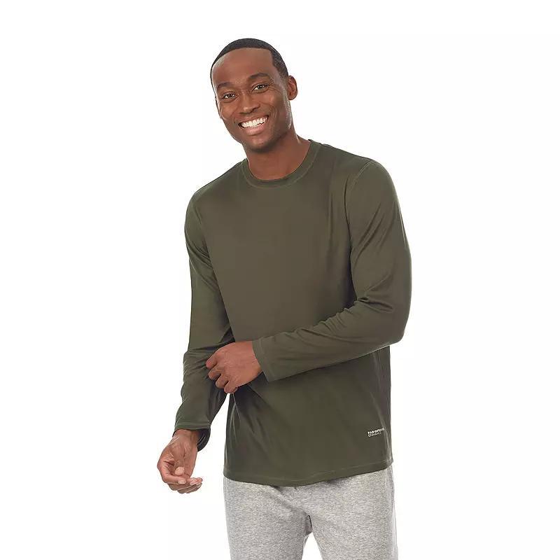 Mens Far-Infrared Enhance Sleep Long Sleeve Crew Neck Top Product Image