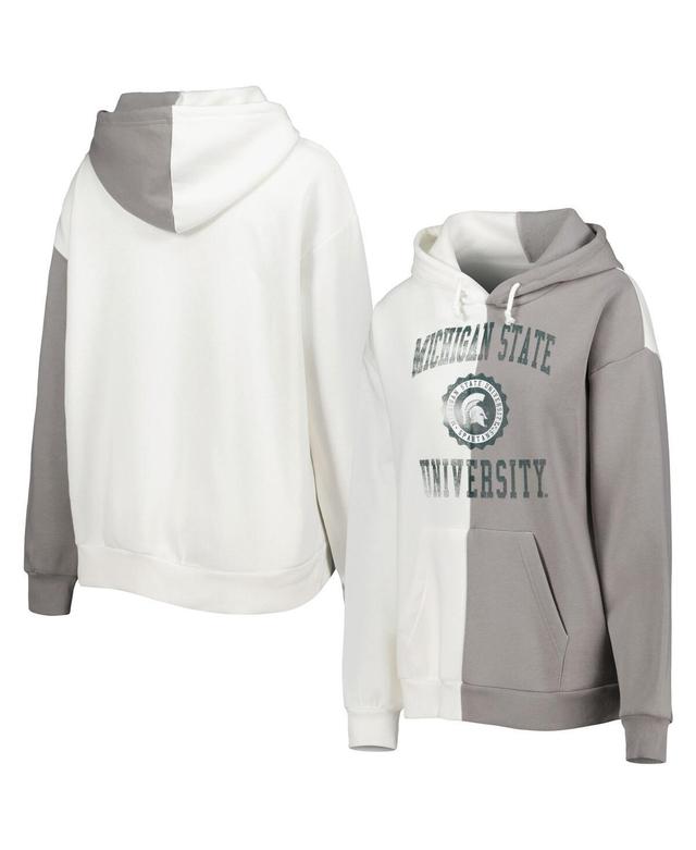 Womens Gameday Couture Gray Michigan State Spartans Split Pullover Hoodie Product Image