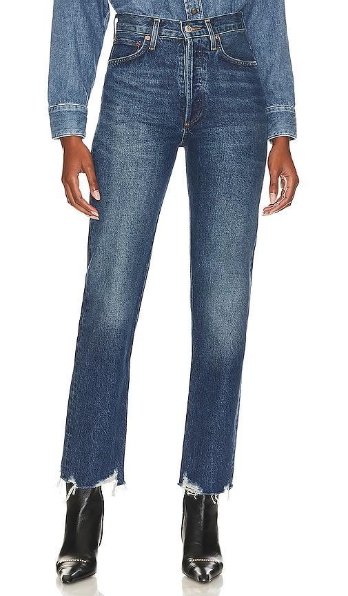 Womens 90s Pinch-Waist Straight-Leg Jeans Product Image