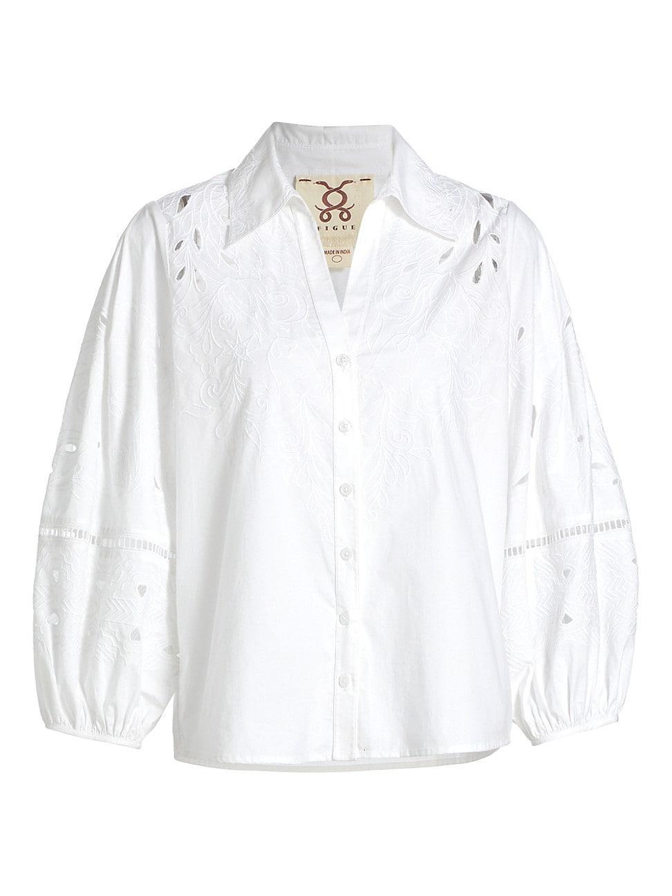 Womens Sharon Cotton Eyelet Top Product Image