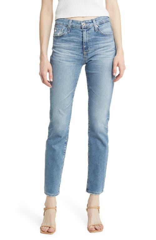 AG Mari High Waist Slim Straight Leg Jeans Product Image