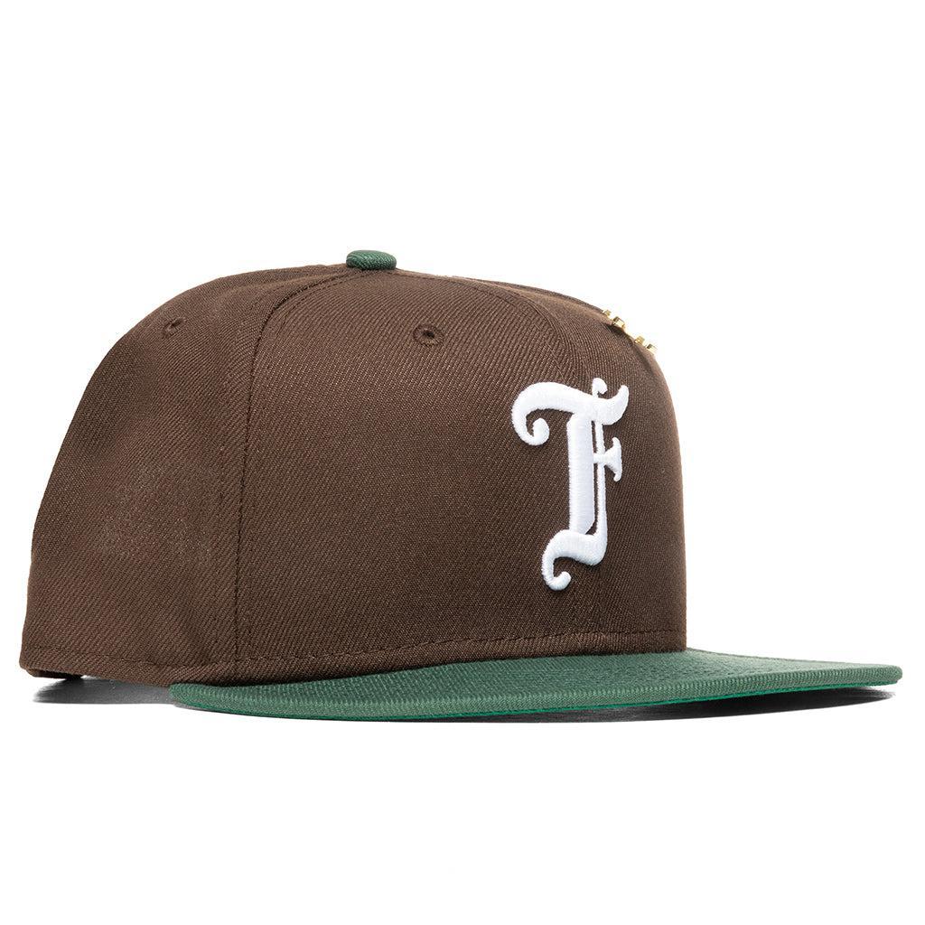 Feature x New Era Old English F Snapback Hat w/ Pin - Walnut/Cilantro Green Male Product Image