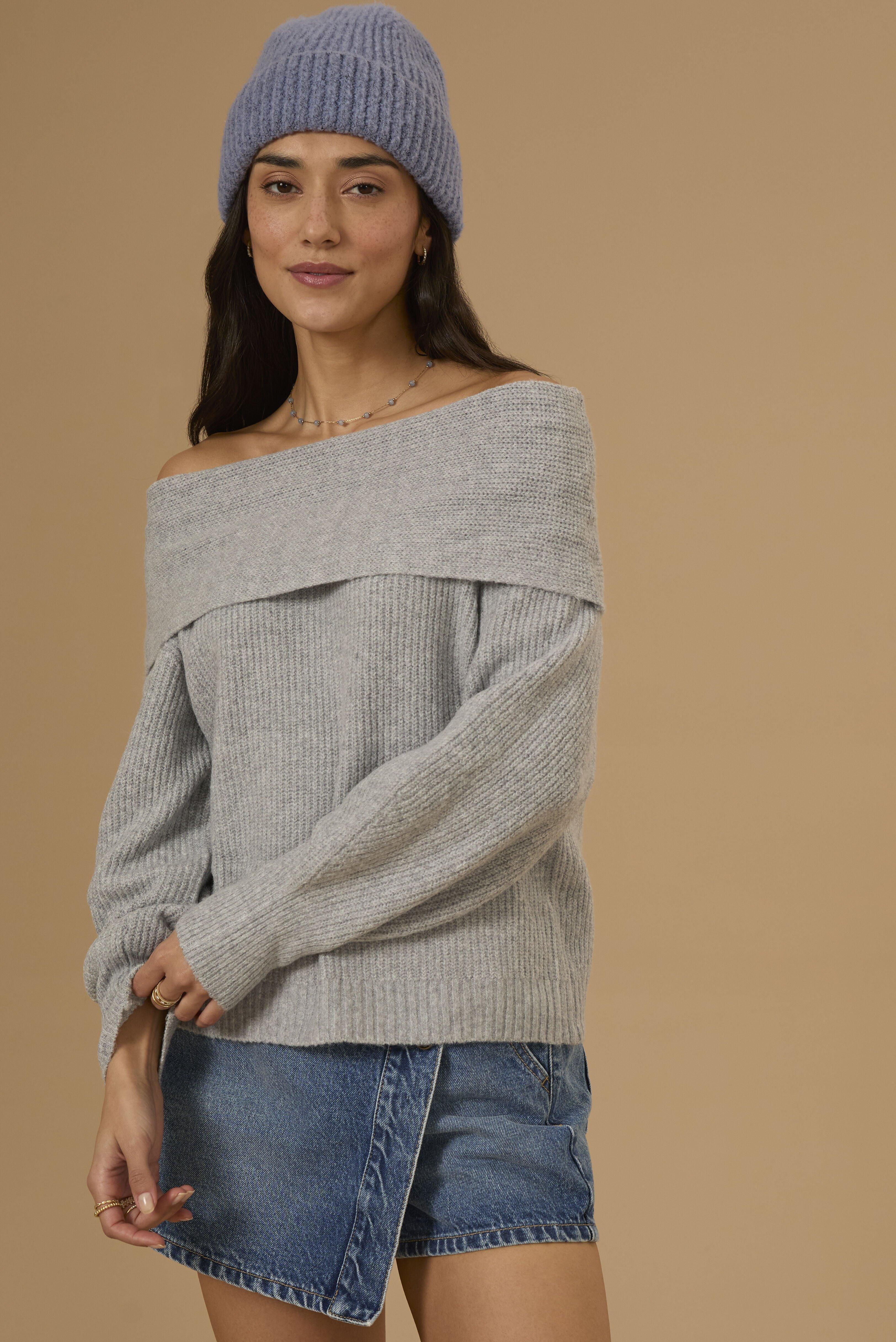 Breanna Oversized Off Shoulder Sweater Product Image