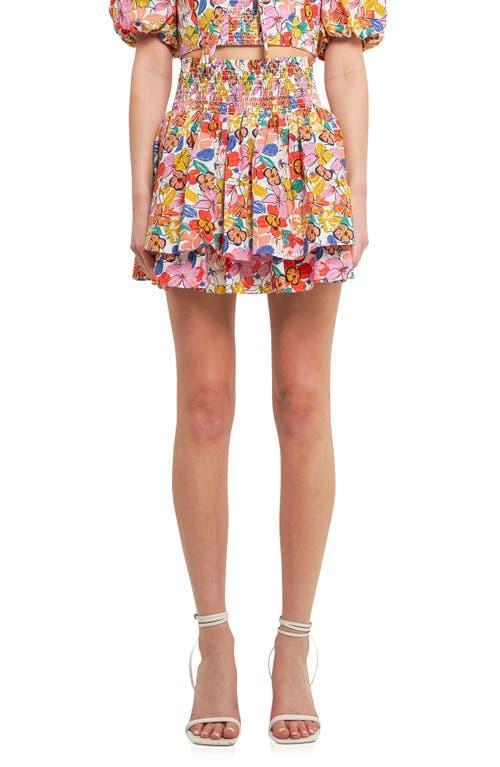 Endless Rose Floral Cotton Mini Skort Product Image