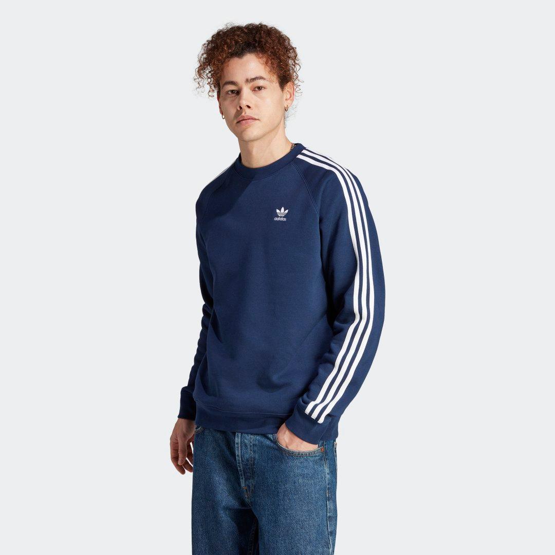 adidas Adicolor Classics 3-Stripes Crew Night Indigo XL Mens Product Image