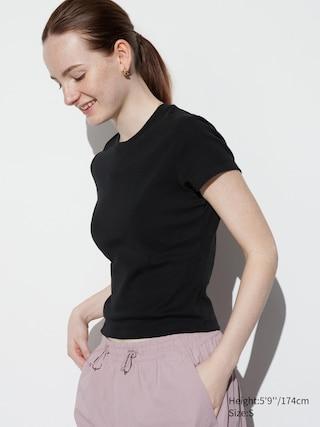 Womens Mini Short-Sleeve T-Shirt Black Small UNIQLO US product image