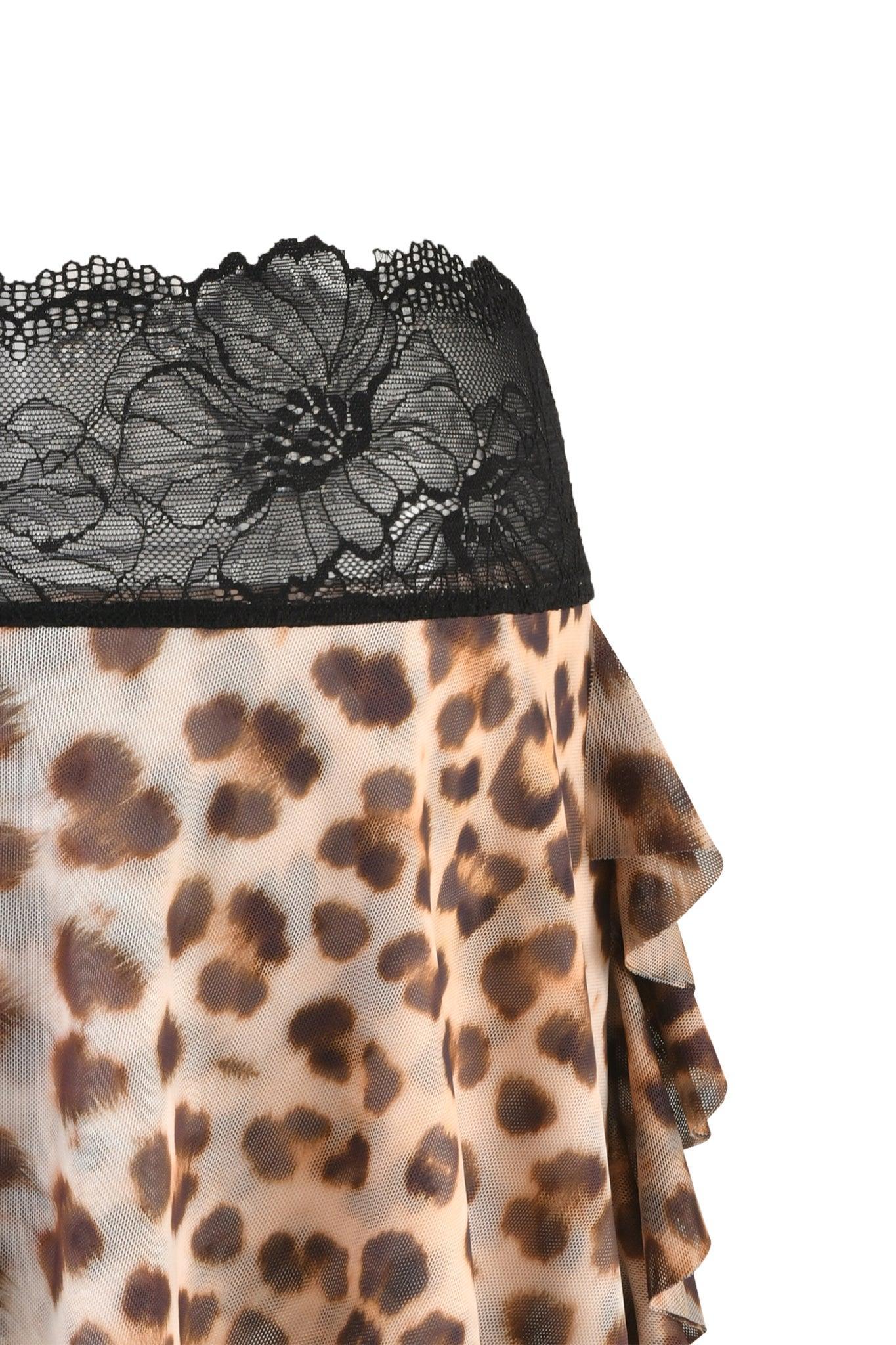 SILO SKIRT - NEUTRAL : LEOPARD Product Image