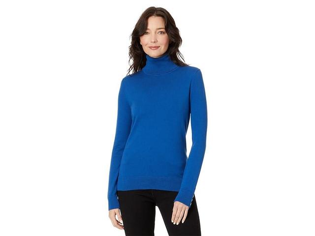 Tommy Hilfiger Solid Turtleneck Sweater (True ) Women's Sweater Product Image