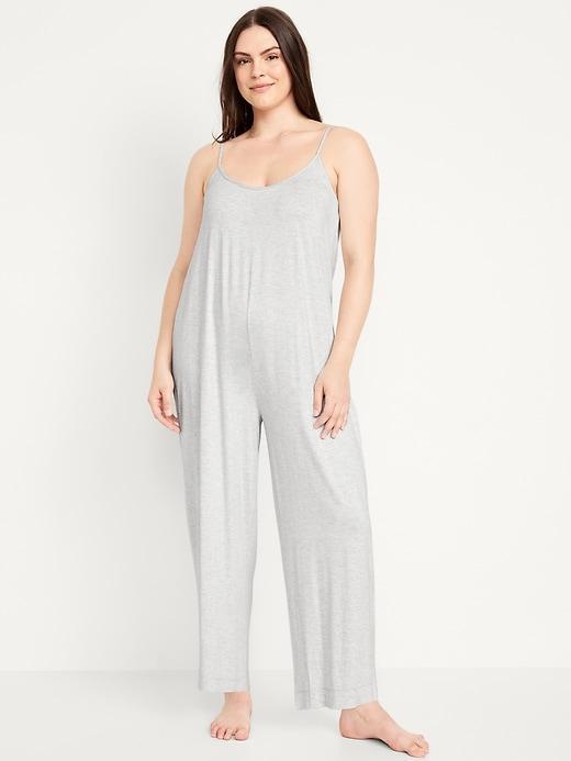 Knit Jersey Pajama Jumpsuit Product Image