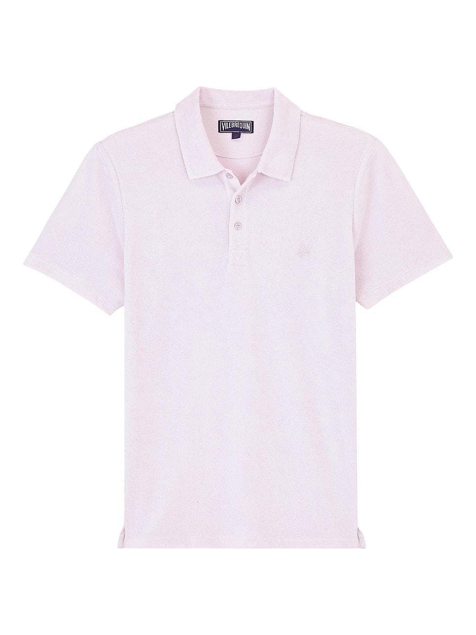 Mens Terry Cloth Polo Shirt Product Image