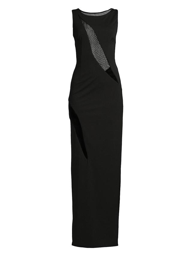 Womens Mesquite Mesh-Insert Column Gown Product Image