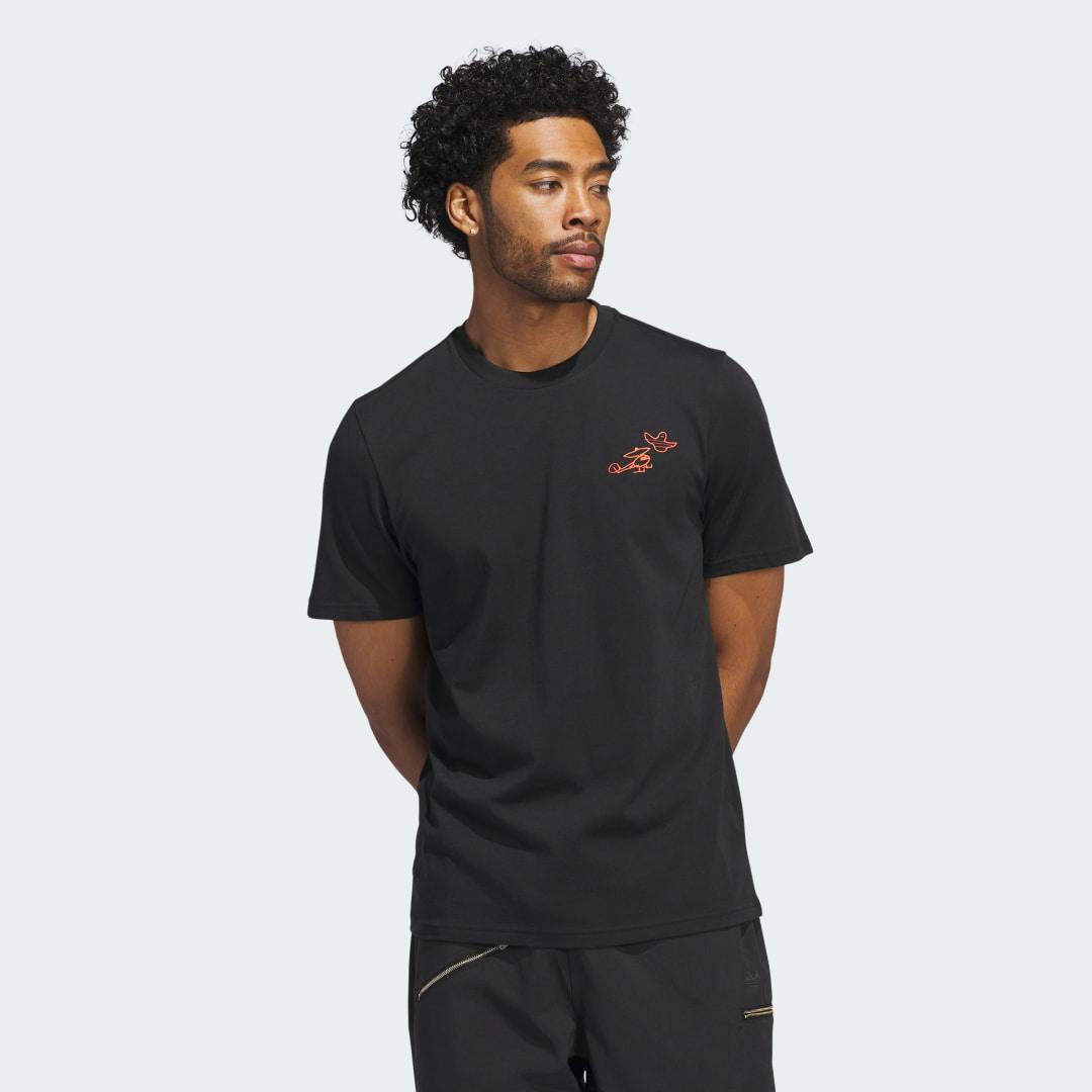 adidas Shmoofoil Big Bad City Tee Black S Mens Product Image