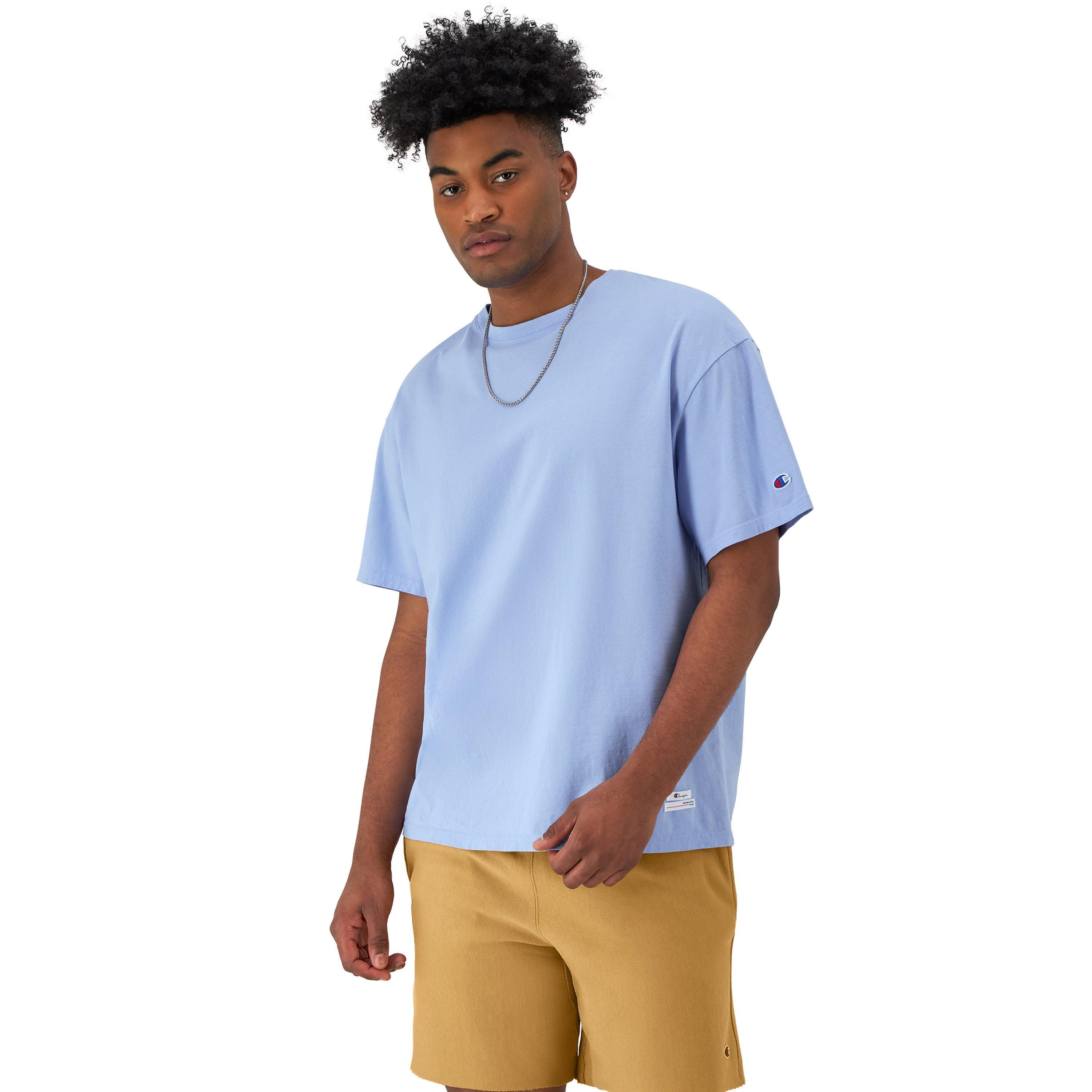 Mens Champion Rochester Short-Sleeve T-Shirt, Creating Between the Lines Washed Crocus XL Product Image