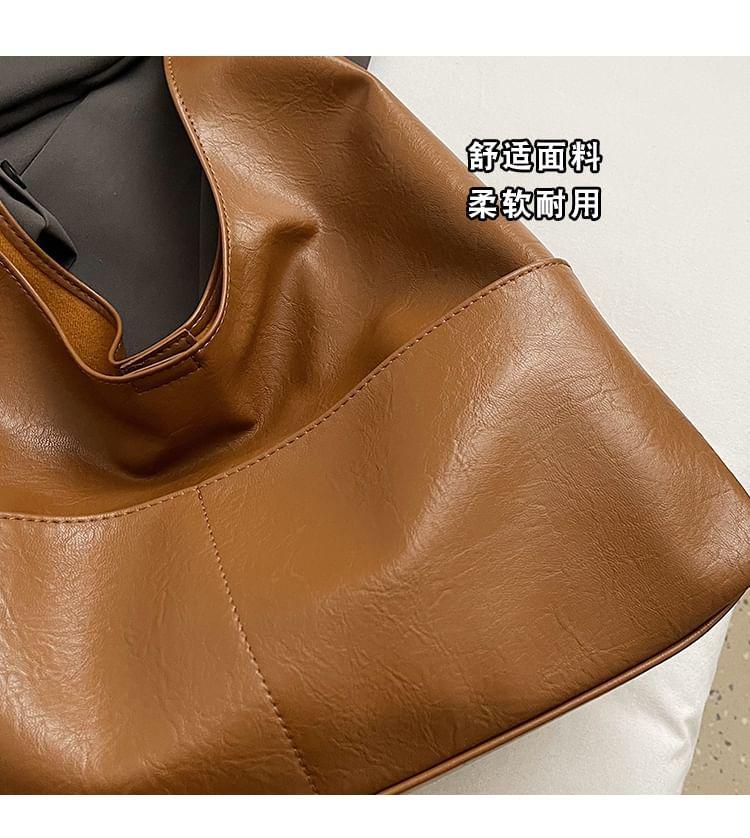 Faux Leather Tote Bag Product Image