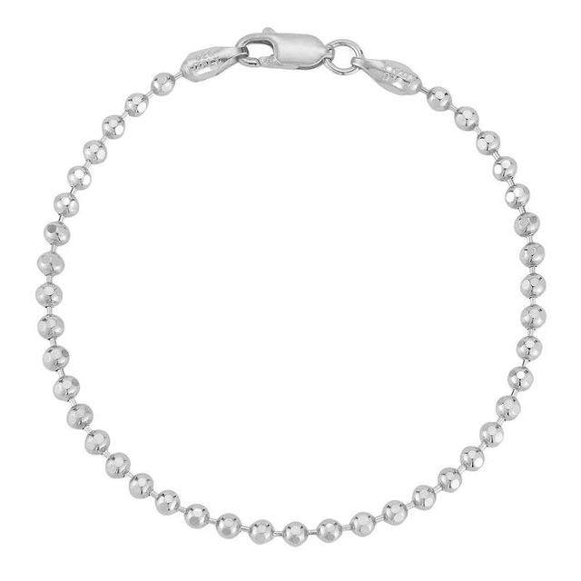 Sunkissed Sterling Ball Chain Bracelet, Womens Silver Tone Product Image