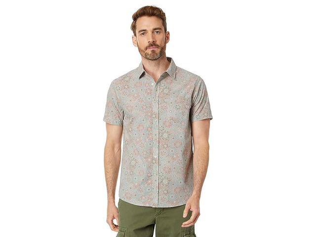 VISSLA Far Out Eco Short Sleeve Woven (Jade) Men's Clothing Product Image