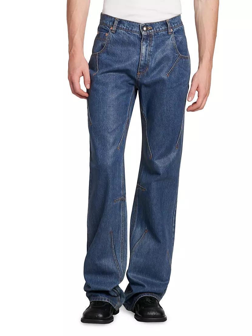 Tripot Coated Flare Jeans Product Image