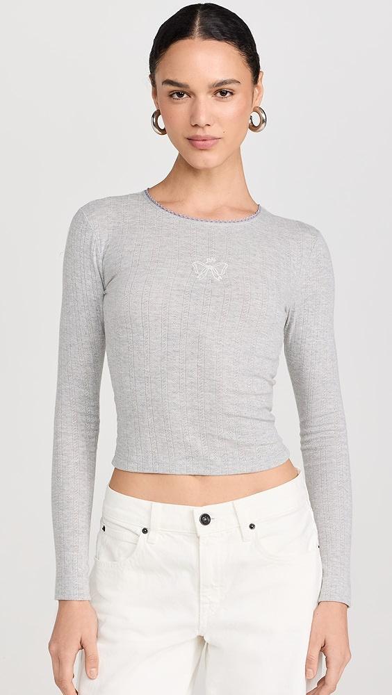 Damson Madder Lua ls Pointelle Top | Shopbop Product Image