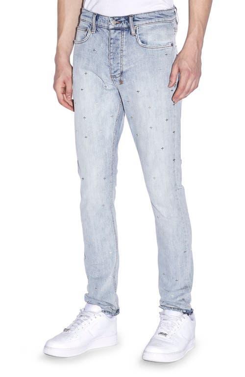 Ksubi Chitch Metalik Blue Embellished Skinny Jeans Product Image