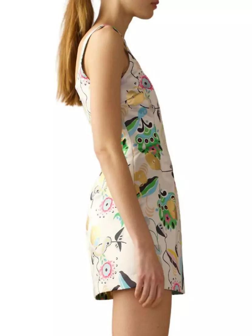 Floral Satin Minidress Product Image