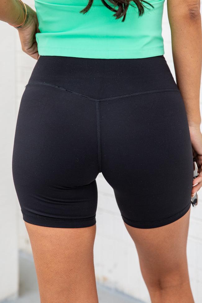 Pushing Forward Black Biker Shorts Product Image