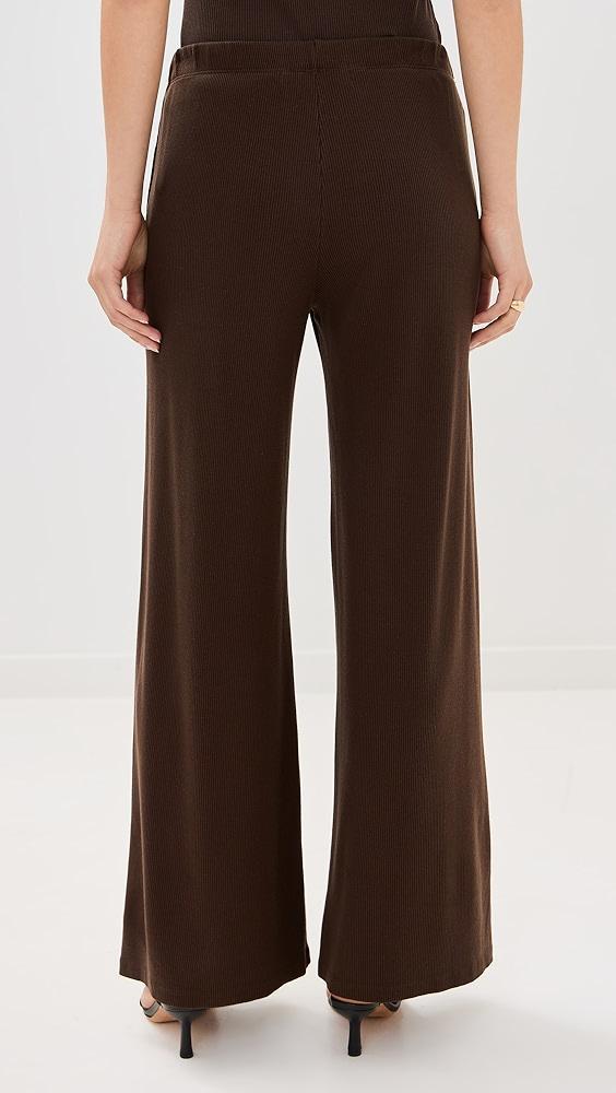 SPRWMN Rib Wide Leg Pants | Shopbop Product Image